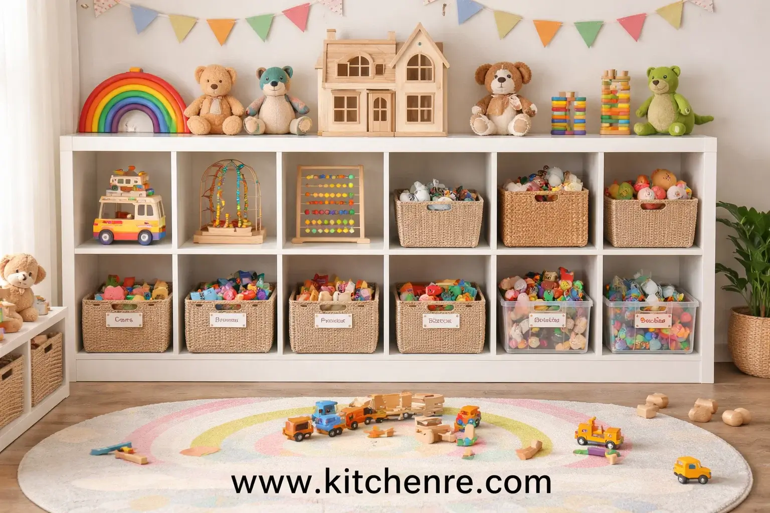 toy storage shelves