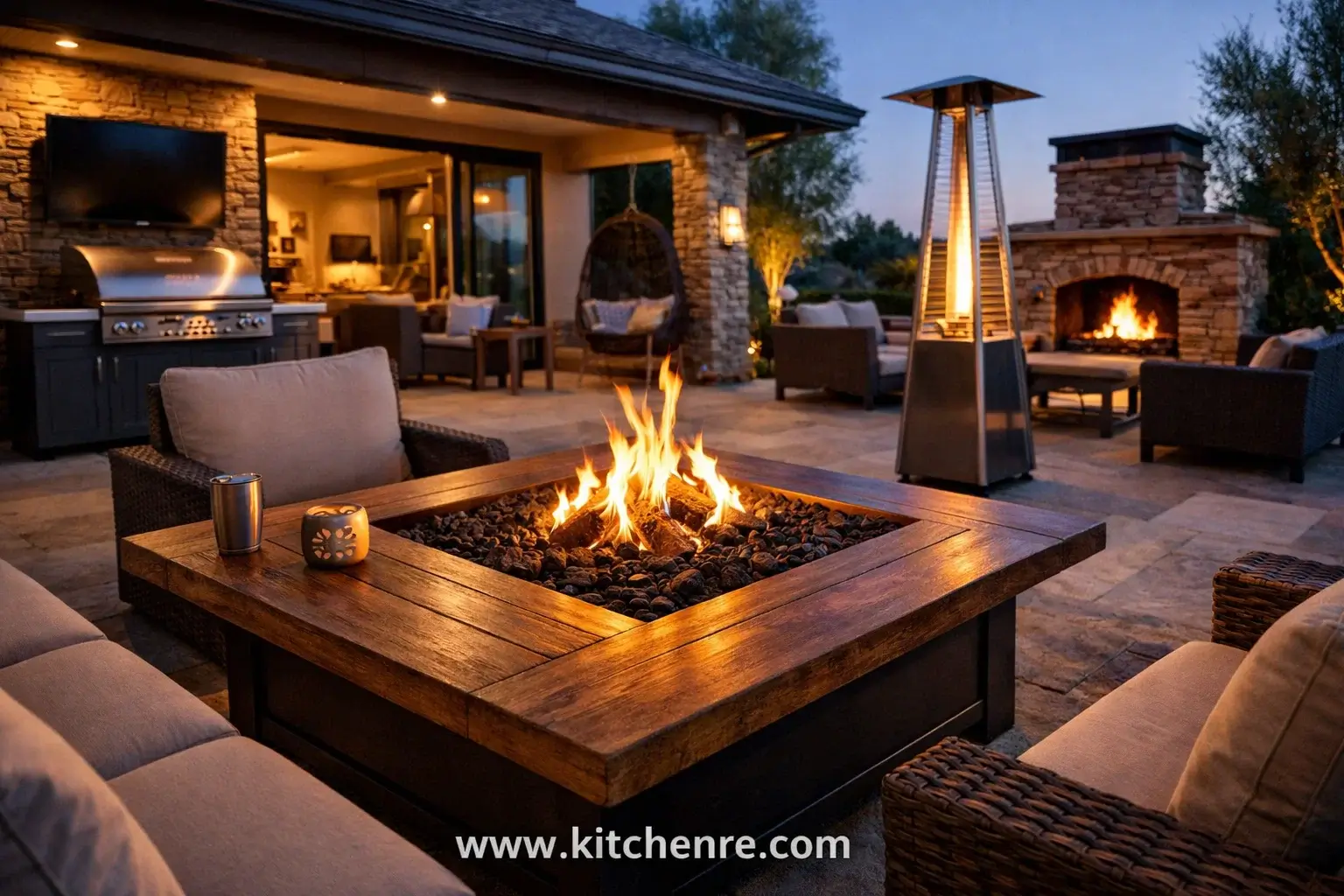 tabletop fire pit